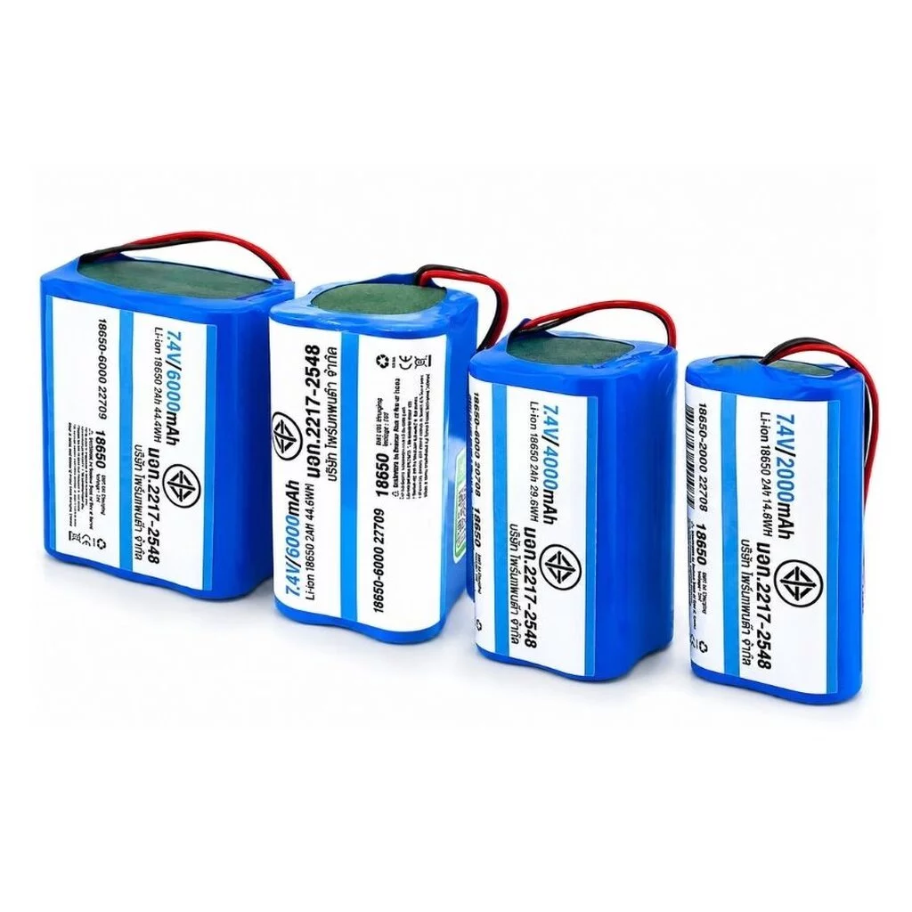 GLINK แบตเตอรี่ ลิเธียม 18650 2S 7.4V Li-ion แพ็คสำเร็จ | พร้อม BMS แบตเตอรี่แพ็ค