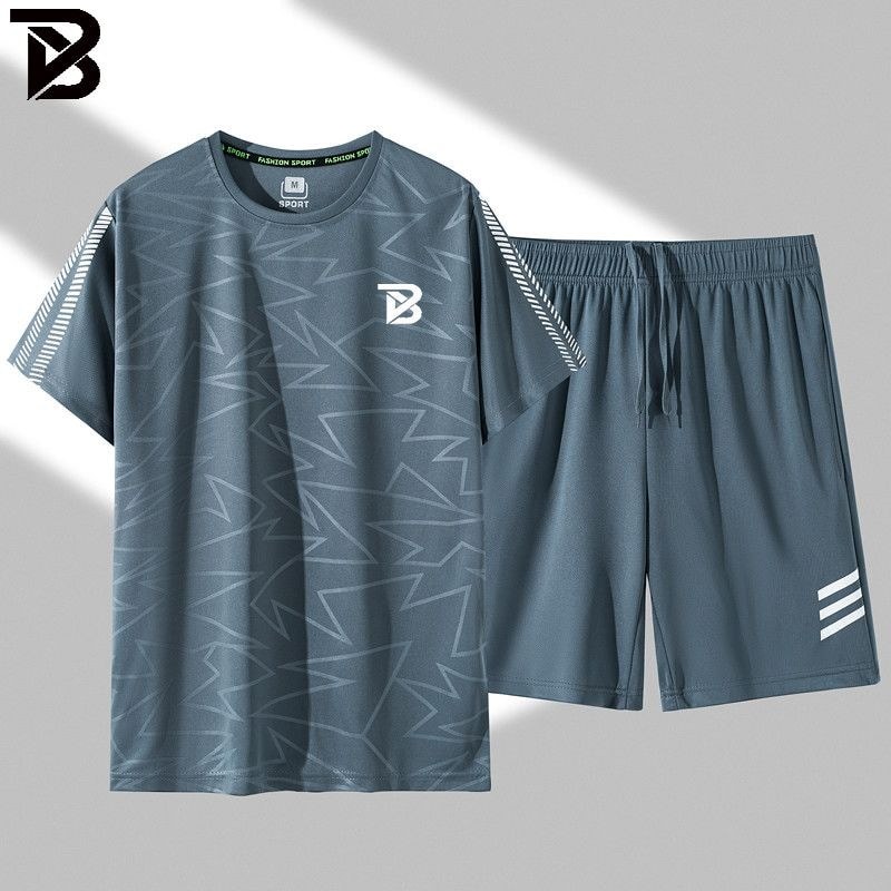 Quick-Drying Sportswear Men Casual Body-Building Running T-Shirt Mens Sportswear Training Loose Spor