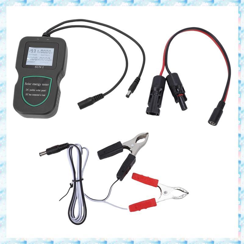 [R QMU] 500W Solar Panel Power Tester Real-Time Solar Panel Voltage Current Power Monitor พร้อมจอแสด
