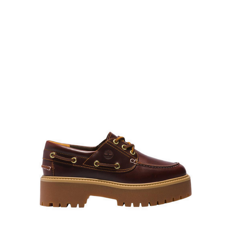 Timberland รุ่น Stone Street รองเท้าโบ๊ทชูส์แพลตฟอร์ม ผู้หญิง สีน้ำตาล