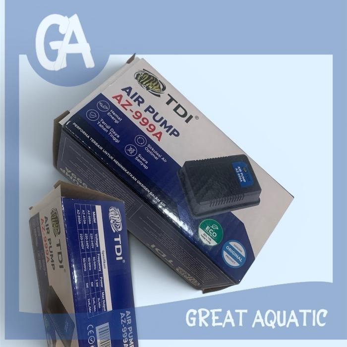 TDI AZ 999 A ปั๊มลมเครื่องเติมอากาศตู้ปลา 1 หลุม