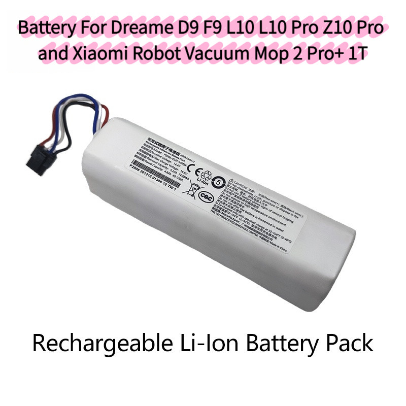 P2008-4S2P-MMBK 5200mAh แบตเตอรี่ลิเธียมไอออนสําหรับ Dreame D9 F9 L10 L10 Pro Z10 Pro และสําหรับ Xia