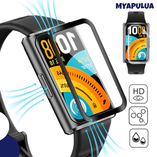 แก้วนิรภัย 9D / ฟิล์มอ่อน for Smartwatch Huawei Band 11/11 Pro /10 9 8 7 NFC อุปกรณ์ป้องกันหน้าจอเปลี่ยน