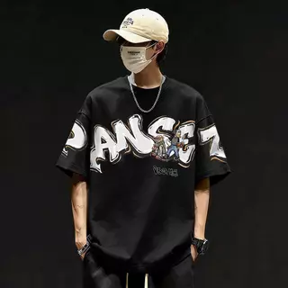 Basi💥เสื้อแฟชั่น เสื้อยืด oversize ผ้าฝ้าย100% ไม่ต้องรีดผ้า สวมใส่สบาย ผ้านิ่ม ลาย "PANSEZ"