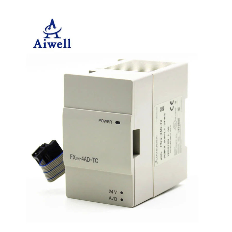 100% ใหม่ Mitsubishi Industrial Programmable Controller Mini PLC FX2N 4AD TC Board FX2N-4AD-TC*-*