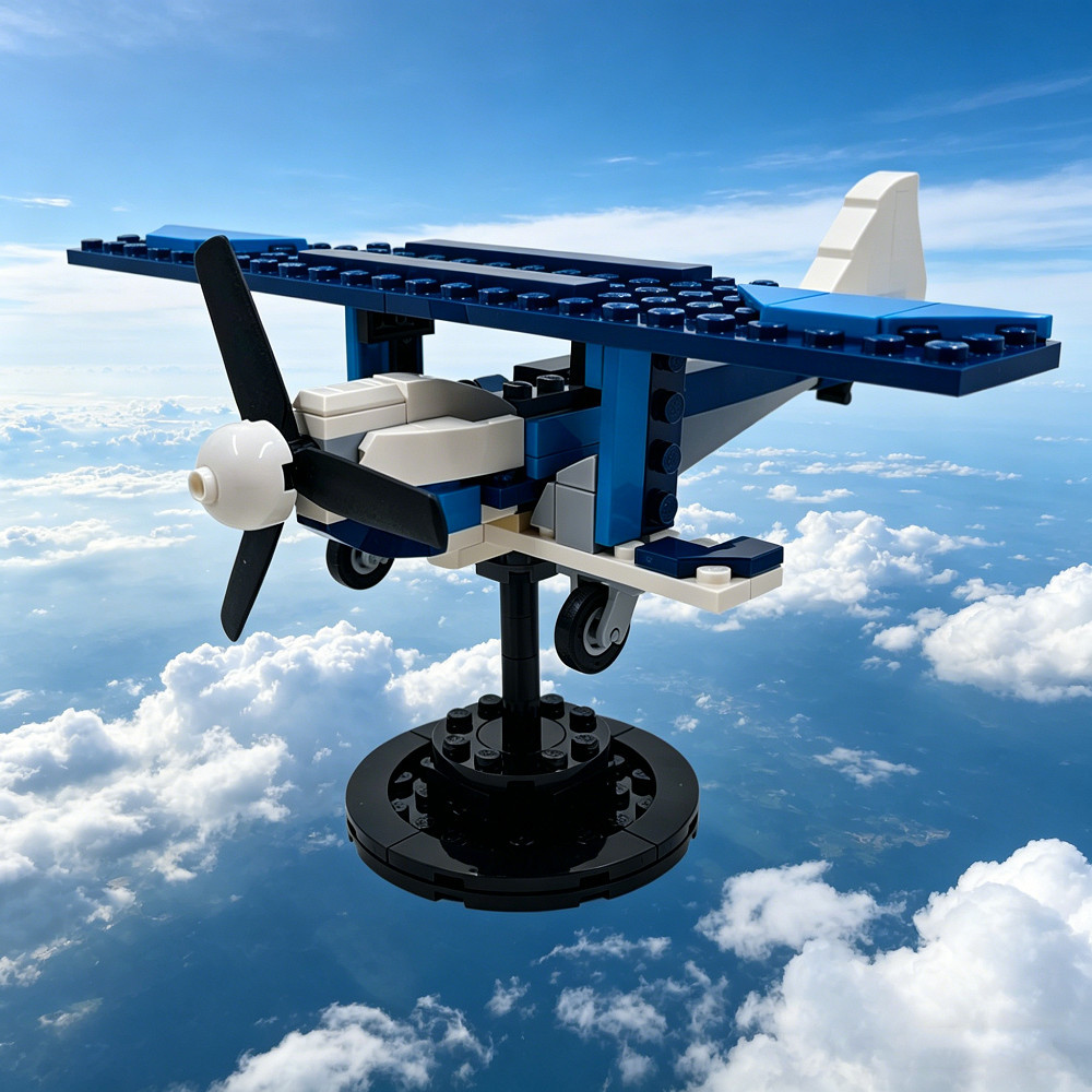 Creator City Biplane Airplane Building Blocks ใช้งานร่วมกับ "Lego" ของเล่นสําหรับของขวัญเด็ก
