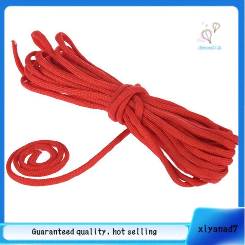 [xiyanad7.th]Paracord 550 เชือกร่มชูชีพ 7 Core Strand สําหรับปีนเขาแคมป์ปิ้งเชือกหัวเข็มขัดสีแดง 25F