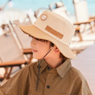 2026 หมวกเด็กฤดูร้อนแห้งเร็วป้องกันแสงแดดหมวกชาวประมงสำหรับเด็กขนาดกลางและขนาดใหญ่ปรับชายคา