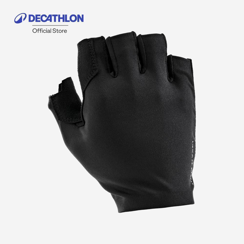 Decathlon Road 100 Cycling Gloves ถุงมือปั่นจักรยานเสือหมอบรุ่น Road 100 - Black