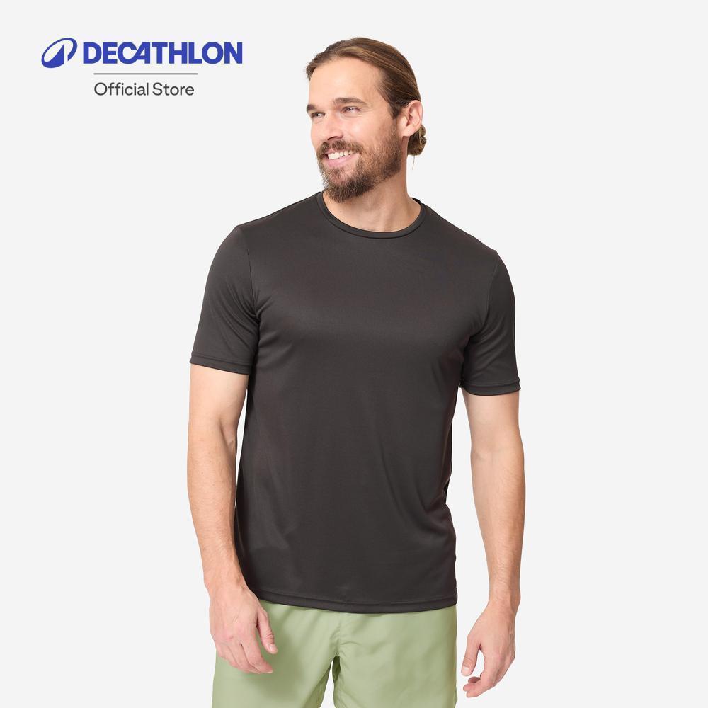 Decathlon Men'S Surfing Long-Sleeved Uv-Protection T-Shirt เสื้อโต้คลื่นผู้ชายแขนยาวป้องกันรังสียูวี รุ่น 100 - White
