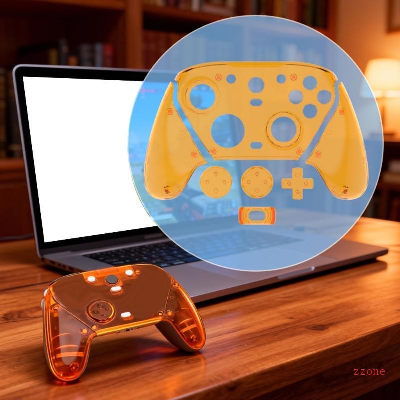 Zzz Gamepad Housing ด้านหน้า Faceplate สําหรับ G7 เปลี่ยน Controller Magnetic Shell ฝาครอบแผ่นโปร่งใ