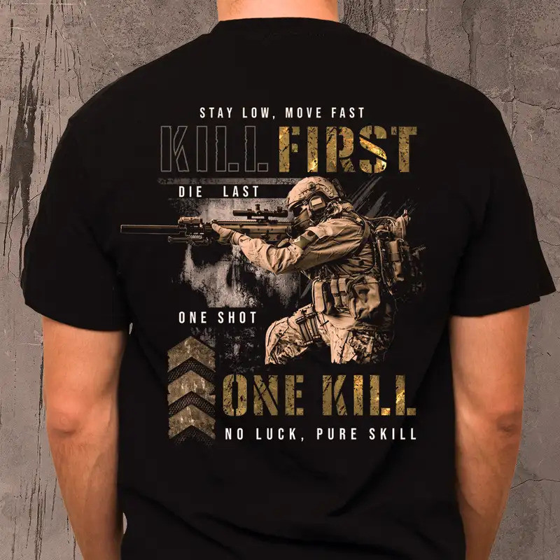เสื้อยืดพิมพ์ลายกะโหลก Punisher สองสี - เสื้ออเนกประสงค์สำหรับออกกำลังกายและออกไปเที่ยวข้างนอก