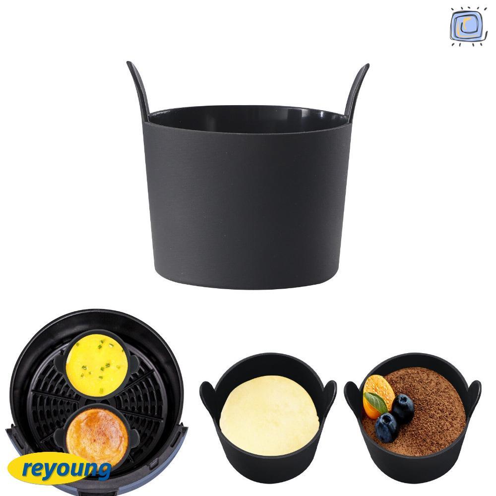 REYOUNG Eggs Ramekins, Accessories Silicone Air Fryer Egg Poacher Moulds, Air Fryer Tool Meal เตรียม
