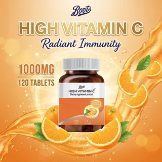 (เลือกไซต์เลย) BOOTS VITAMINS Boots high Vitamin C 1000MG