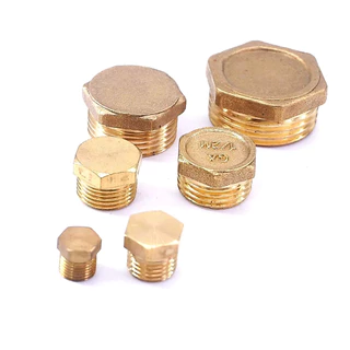ปลั้กอุดทองเหลือง BRASS 3152 (1/8", 1/4", 3/8", 1/2") (งานน้ำ,งานลม,งานปั้ม)