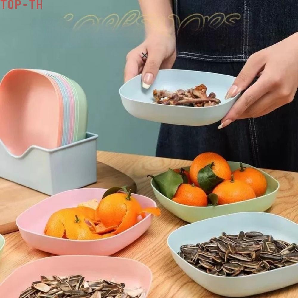 Dish Square Snack Plate with Storage Box for Home Kitchen Party Snacks Fruits