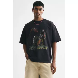 H&M(เอชแอนด์เอ็ม) เสื้อยืดทรงโอเวอร์ไซส์ ผู้ชาย 1159823_26