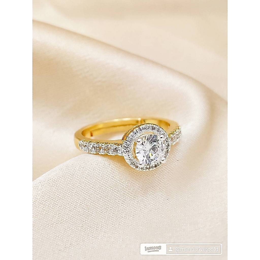 แหวน 0280 รุ่นฟรีไซส์ หนัก 1 สลึง แหวนแฟชั่น ทองสวย รูปที่ 2