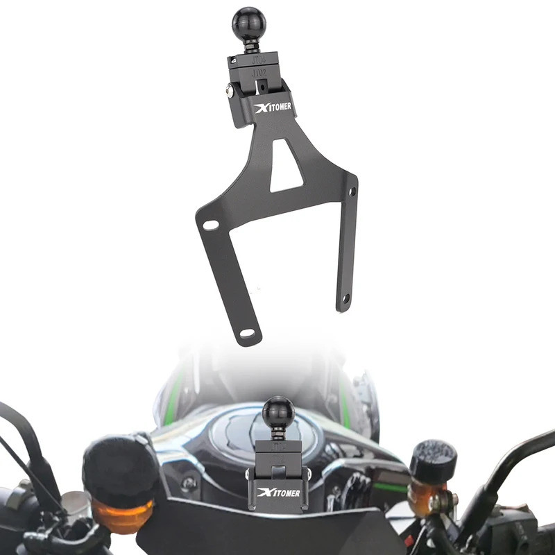 OT For Kawasaki ZH2 2020 2021 2022 2023 2024 2025 Motorcycle GPS Navigation Mounting Plate Bracket W