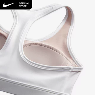 Nike Women's Swoosh Medium Support Padded Sports Bra - White [DX6822-100]