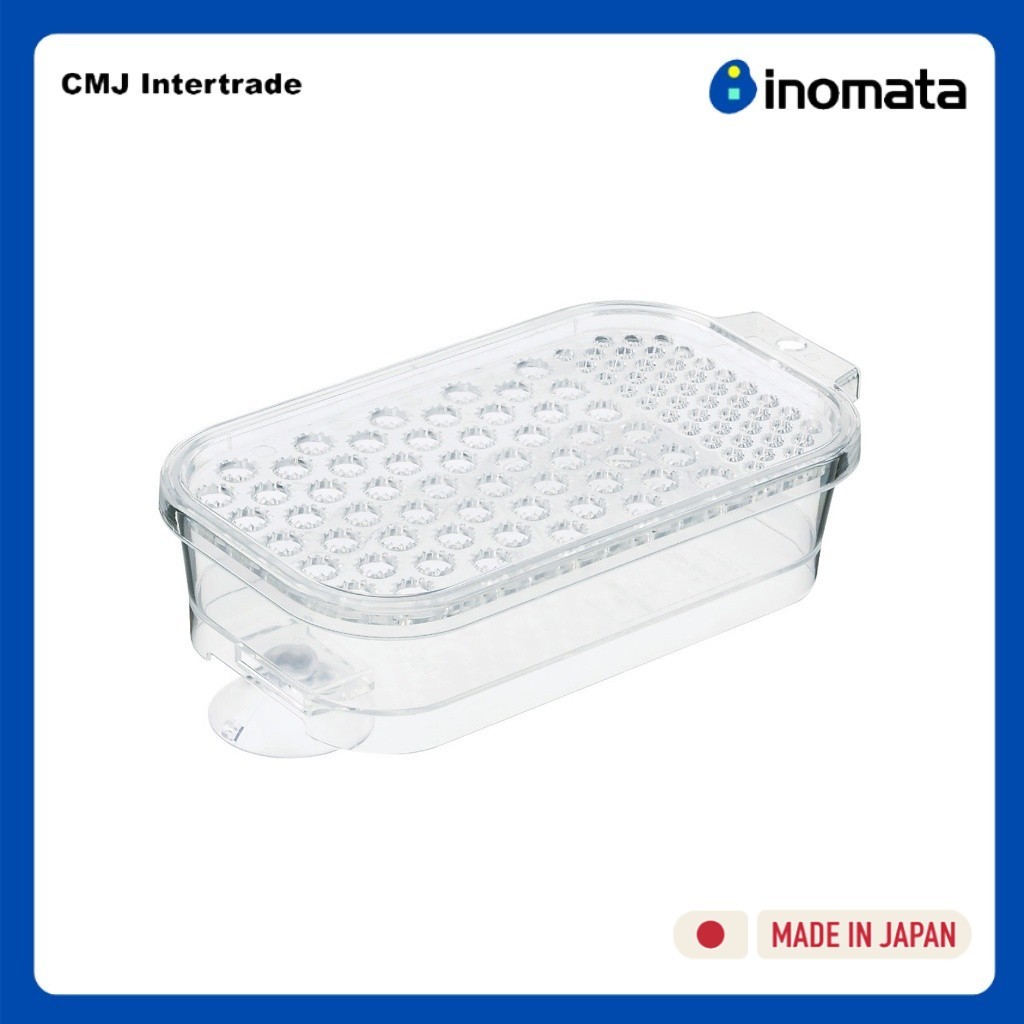 INOMATA เครื่องขูดเนย, ชีส, อาหารแข็ง กล่องขูดชีส พร้อมจุกดูดยึดพื้นกันลื่น ของใช้ในครัว ของแท้ จากประเทศญี่ปุ่น