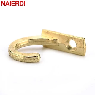 Naierdi 10 ชิ้น ตะขอโบราณ โลหะผสมสังกะสี ตะขอแขวนผนัง ขนาดเล็ก สีบรอนซ์ สําหรับกล่องเครื่องประดับไม้ เฟอร์นิเจอร์ ฮาร์ดแวร์