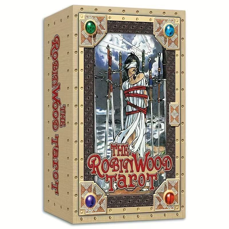 11.6 * 6.9 ซม. Robin Wood Tarot เกมกระดานภาษาอังกฤษ The Robin Wood Tarot Deck