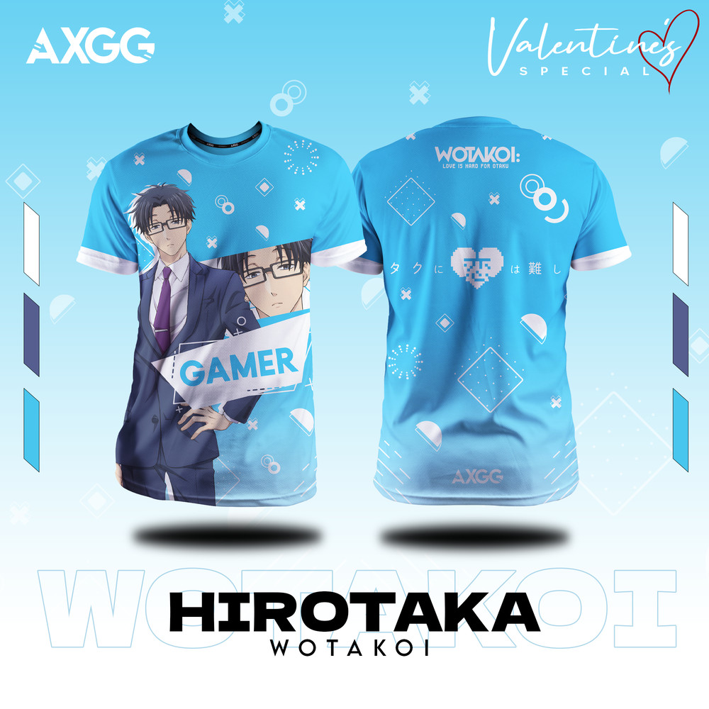 Axgg " Wotakoi " เสื้อแข่งอนิเมะ