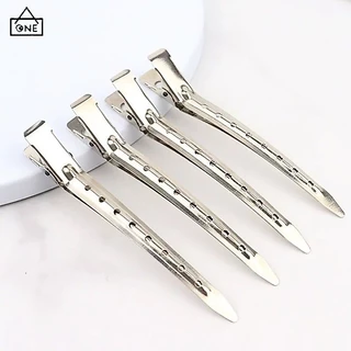 COD❤️พร้อมส่ง1บาทกิ๊บติดผมปากเป็ดเกาหลีน่ารักสีเงินเรียบง่ายเครื่องประดับผมขายส่ง-a.one
