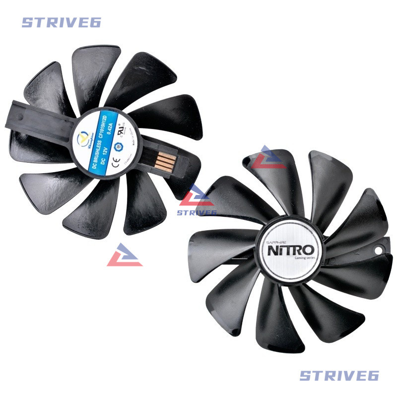 CF1015H12D FD10015M12D RX AZHANGJI 590 580 480 470 570 GPU Cooler สําหรับ Sapphire RX470 RX590 RX580