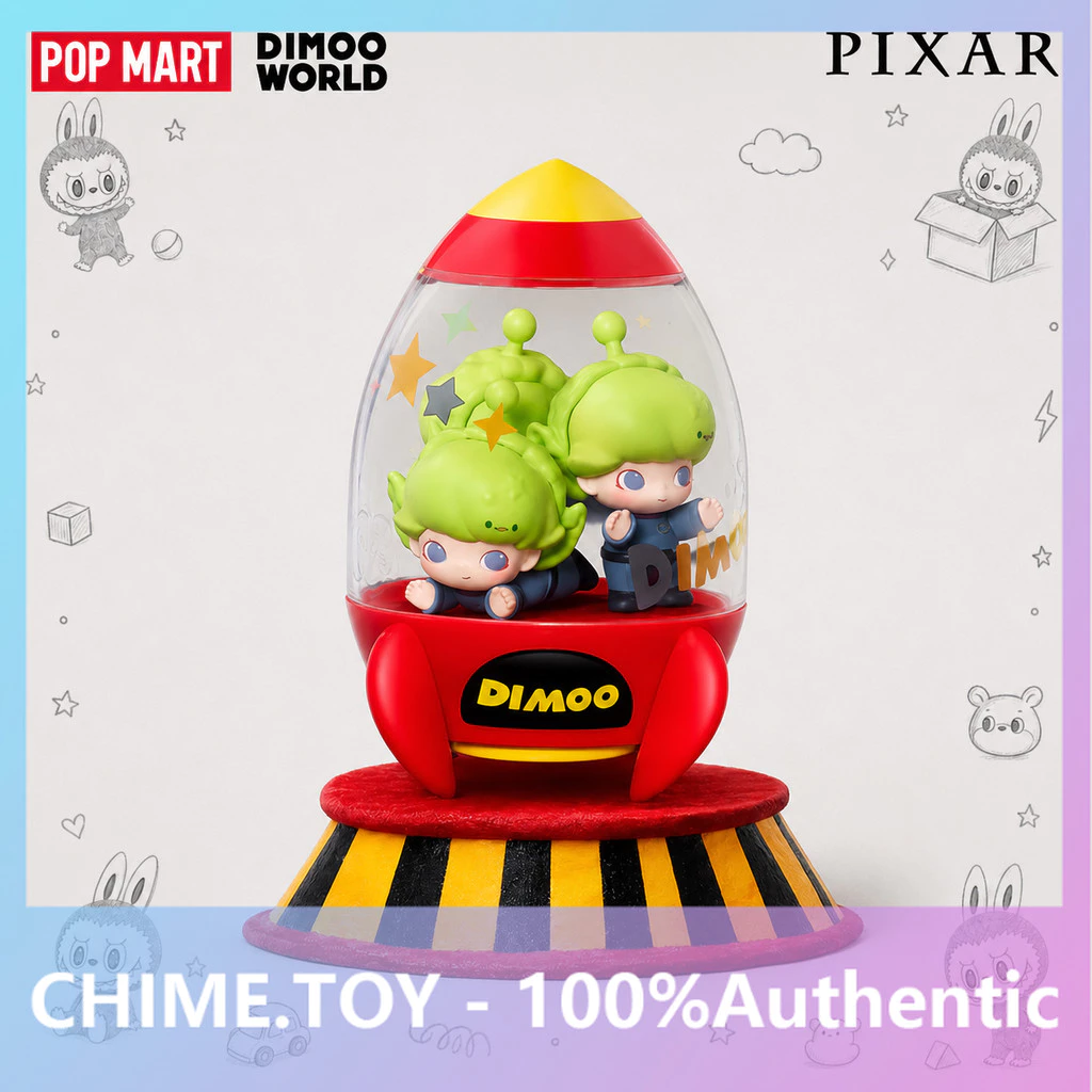 [secret] POPMART DIMOO WORLD x PIXAR Joint Series Figure Mystery Box ของขวัญเล่นอินเทรนด์