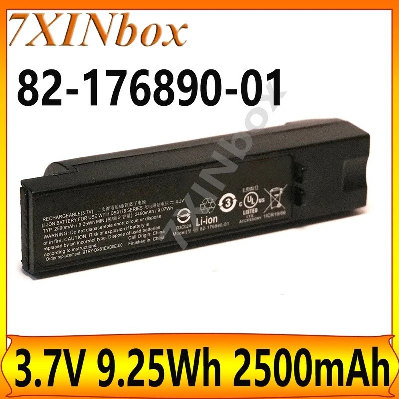 7XINbox 82-176890-01 3.7V 9.25Wh 2500mAh แบตเตอรี่สําหรับ Zebra DS8178 DS8170 DS8100 มือถือ Barcode 