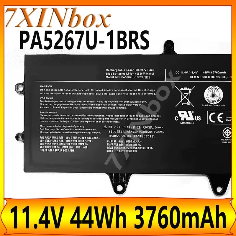 7XINbox PA5267U-1BRS PA5267U 11.4V 44Wh แบตเตอรี่แล็ปท็อปสําหรับโตชิบา Portege X20W X20W-D X20W-D-10