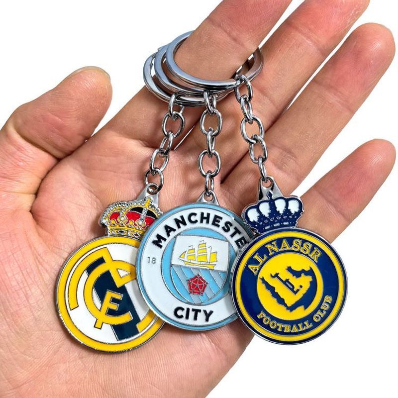Huangmalia Victory National Rice AC Milan McCell Sipas Football Color Alloy Keychain Small Hanging 7
