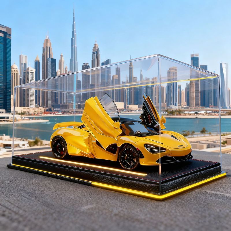 ขนาดใหญ่ McLaren 720sรถรุ่นจําลองเปิดประทุนเครื่องประดับรถรถสปอร์ตรุ่นของเล่นเด็กของขวัญ