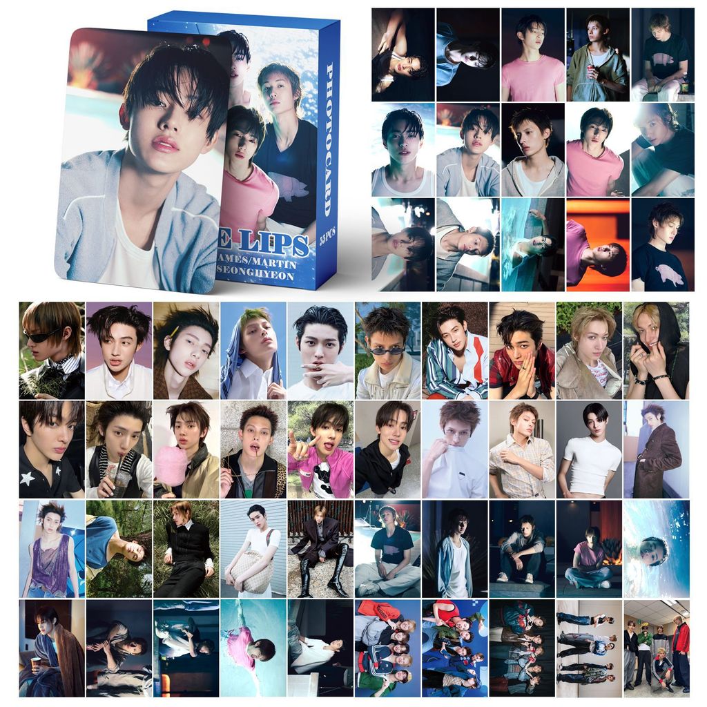 55 CORTIS Photocards Blue Lips Cards JUHOON JUHOON Zhao Yufan