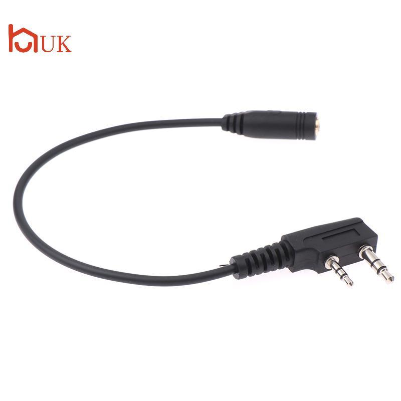 UK 2 Pin K1 ถึง 3.5 มม.หญิงหูฟัง Transfer สําหรับ TYT สําหรับ UV5R 888S Walkie Talkie ชุดหูฟังอะแดปเ