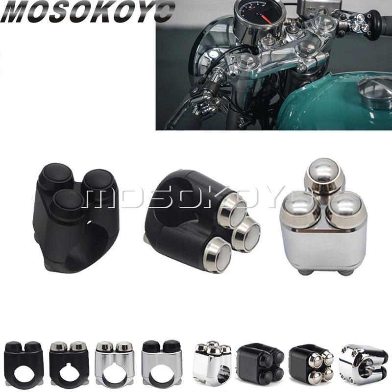 E7/8วินเทจสวิตช์ควบคุมแฮนด์รถ "1" 22มม. 25มม. สวิตช์แตรเปิดไฟสำหรับ Harley Chopper Sportster Dyna Ca