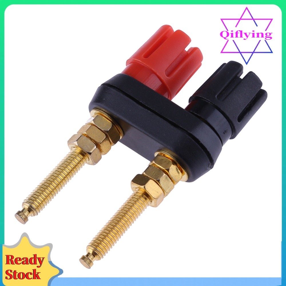 Binding Post Terminal Connector แผ่นทอง Binding Post สําหรับเครื่องขยายเสียงลําโพง