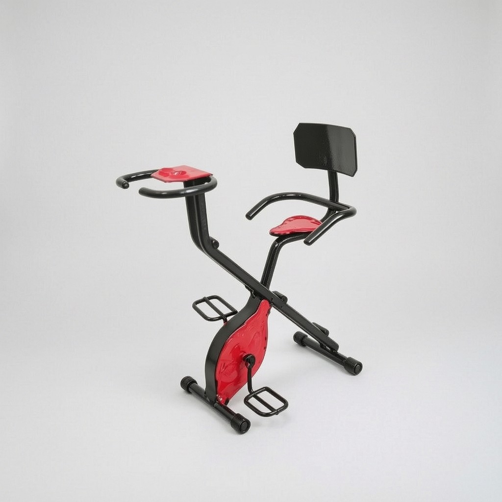 จักรยานออกกําลังกายขนาดเล็ก 1:12 Scale Dollhouse sticker Cycle Miniature Red Cycle ขนาดเล็กที่สมจริง
