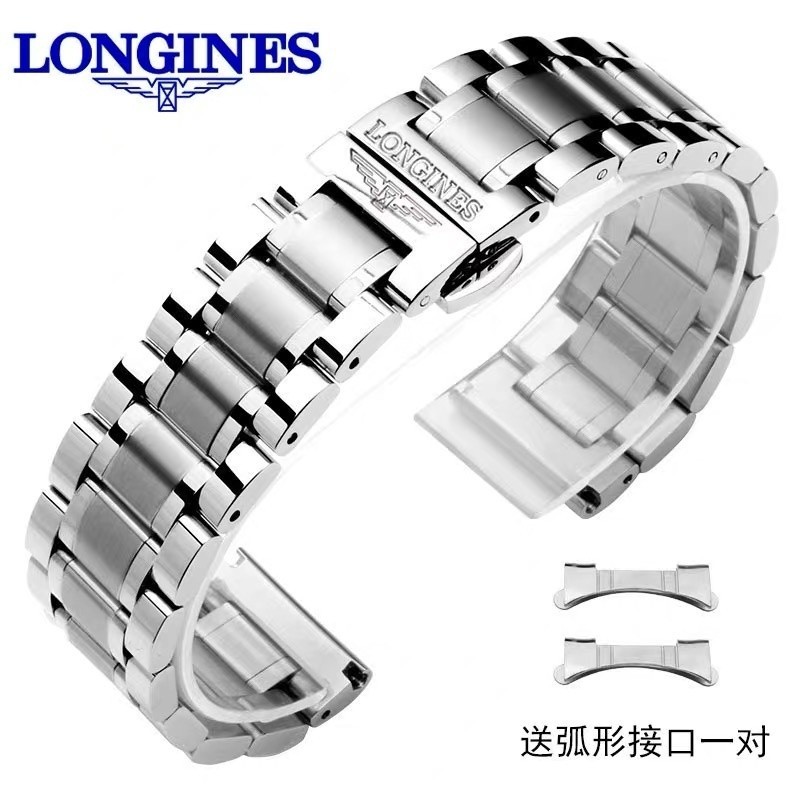7/24 ✈ ในสต็อกLongines Master Original สายนาฬิกาเหล็กแข็งสายนาฬิกาเดิม