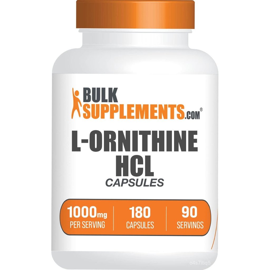 BulkSupplements.com L-Ornithine HCl Capsules - L-Ornithine Hydrochloride, L-Ornithine 1000mg - Amino