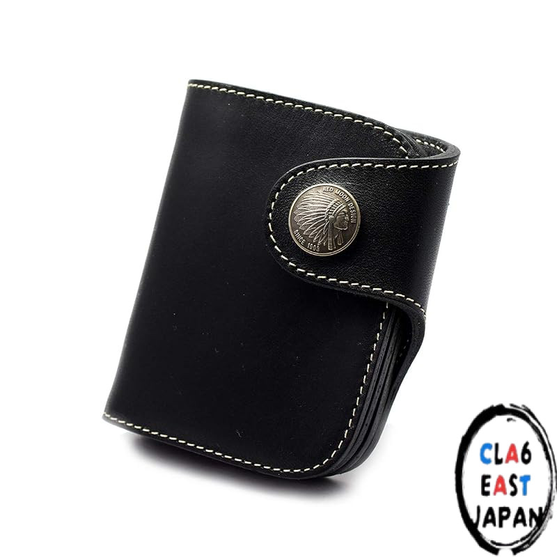 [Red Moon] Short Wallet Basic Line HR-01A / Horse Riding Wallet (BK)