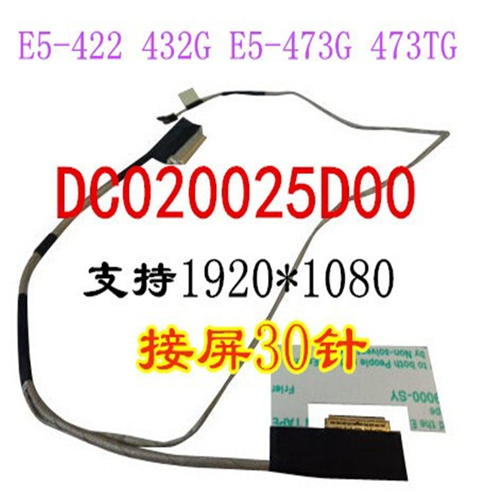 สาย LCD หน้าจอ DisplayPort สายเคเบิลสําหรับ ACER E5-422 432G E5-473G 473TG N15C1 DC020025ดี00