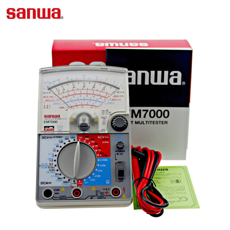 มัลติมิเตอร์แบบแอนะล็อก Sanwa YX360TRF จากญี่ปุ่น YX361TR EM7000 CX506A มัลติมิเตอร์แบบแอนะล็อก
