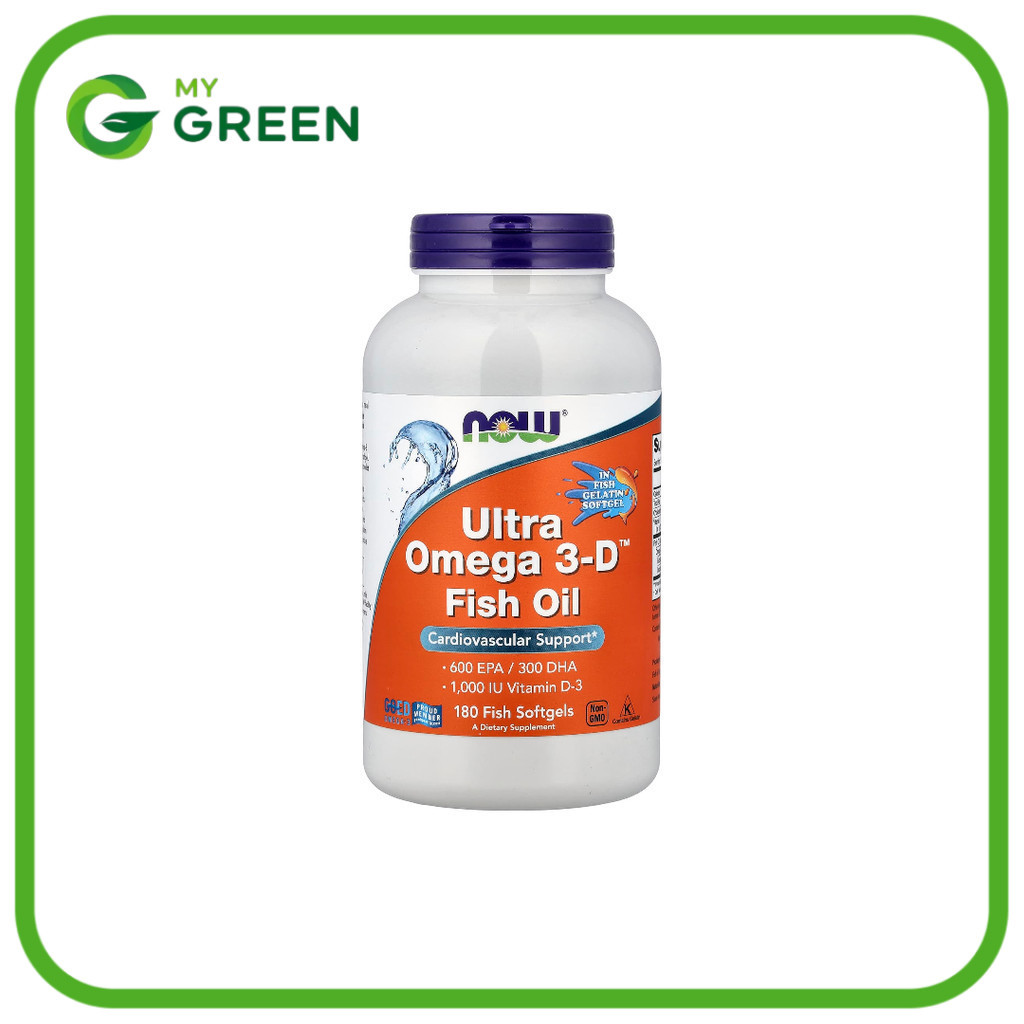 NOW Foods, Ultra Omega 3-D™ Fish Oil, 180 Fish Softgels