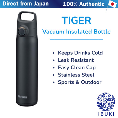 TIGER Vacuum Insulated Bottle 800ml One Push Stainless Steel MTA-J080KZ【Direct From Japan】