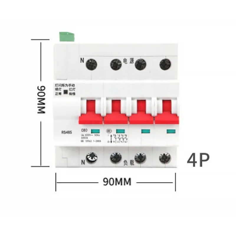 ขายดี Tuya 2P Wifi Miniature Circuit Breaker 3-Phase รีโมทคอนโทรลอุปกรณ์ทําจากพลาสติก-ร้อน!&-&&