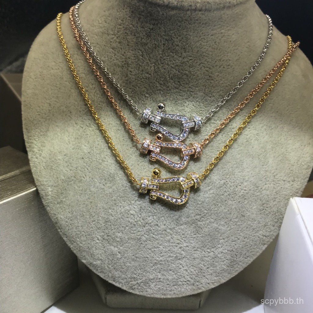 Original Order 7 Gold สร้อยคออินเทรนด์ VU รูปร่าง 18k ชุบหญิง Clavicle Chain Classy Star สไตล์เดียวก