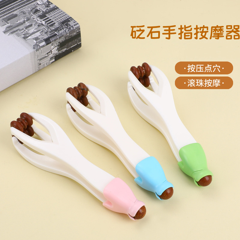 [คลังสินค้าพร้อม] Bianstone Finger Massage Hand Joint Acupoint Scraper Roller Comic Hand Multi-Funct